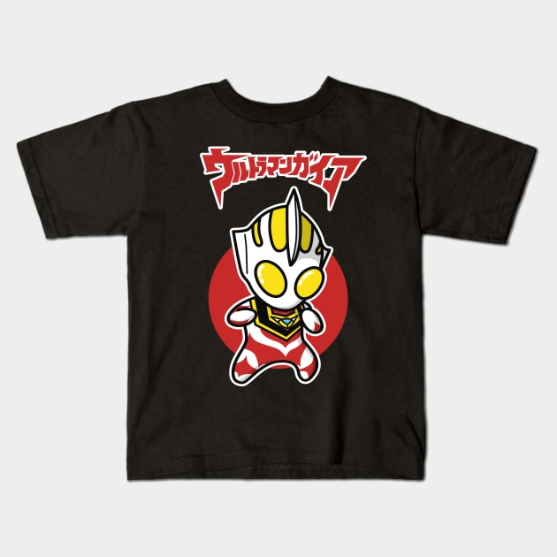 Ultraman Gaia Chibi Style Kawaii Kids T-Shirt by The Toku Verse